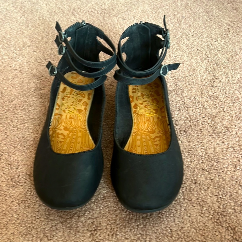 Girls Black Flats
